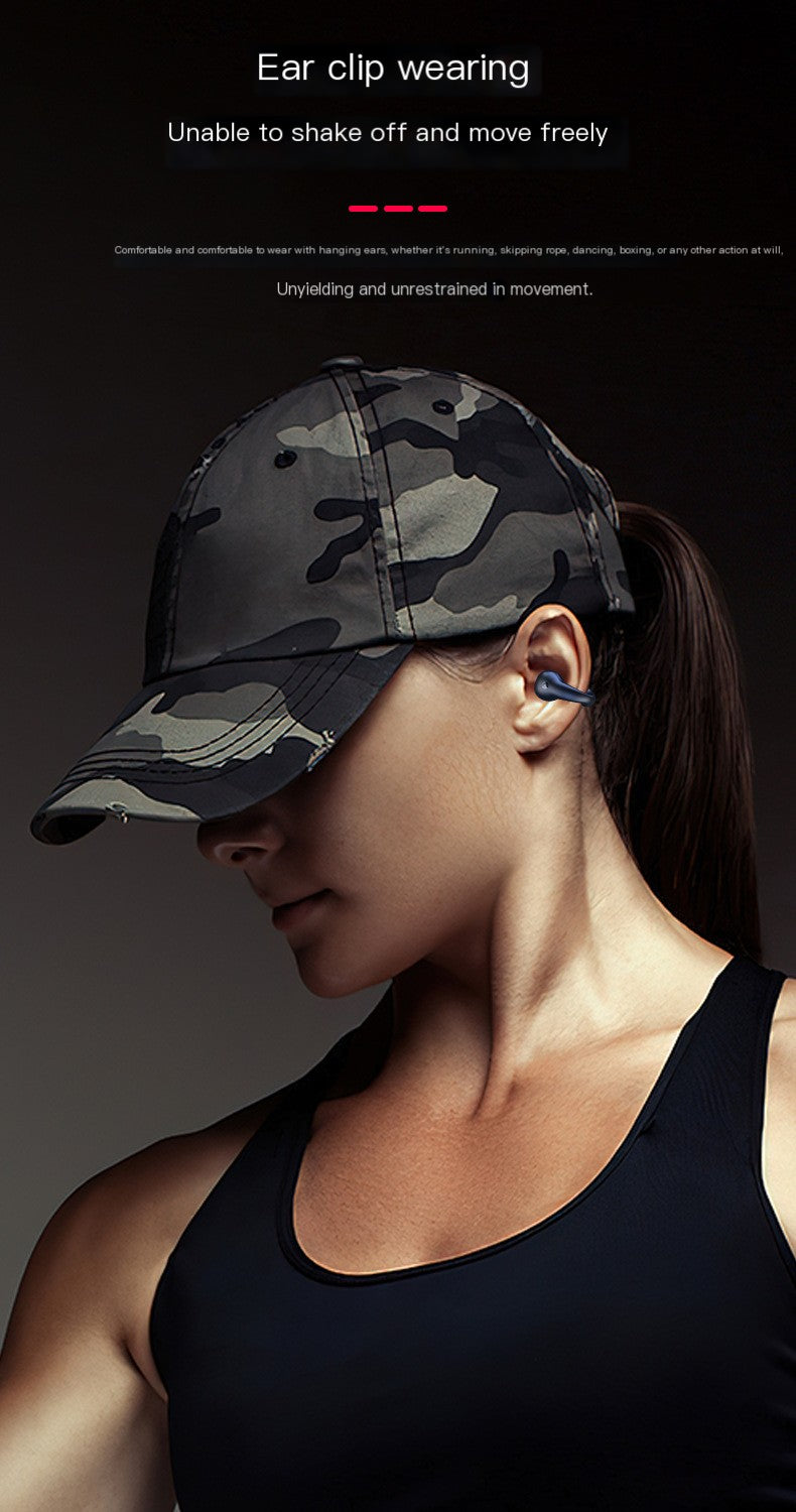 TWS Open-Ear Wireless Earbuds with Charging Display