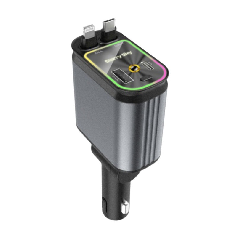 4-in-1 Retractable Car Charger