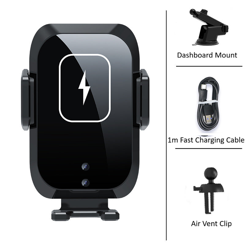 15W Auto-Sensing Wireless Car Charger & Phone Mount