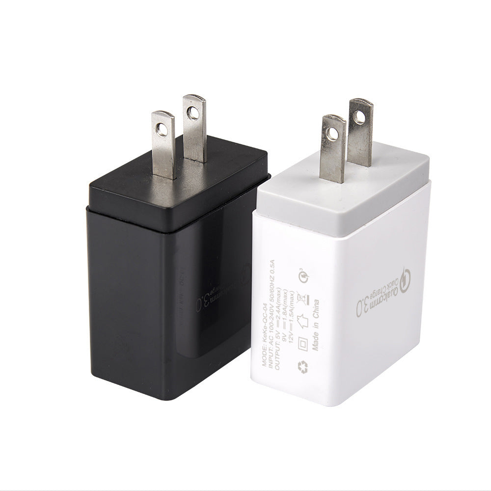 4-Port QC 3.0 Fast USB Wall Charger