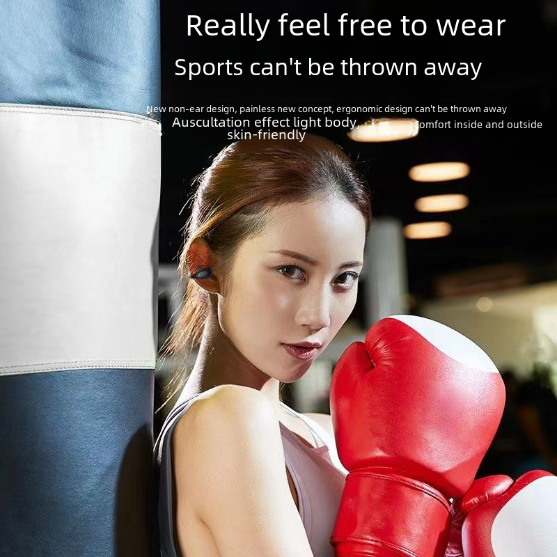 TWS Open-Ear Wireless Earbuds with Charging Display